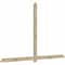 Ekena Millwork Eugene Rough Sawn Timber Gable Bracket, Douglas Fir, 108"W x 68"H x 2"D x 4"F, 15/12 Pitch GBW108X68X0204EUG00RDF - alternate 2